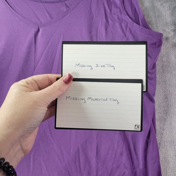 Womens Purple Sleeveless Solid Stretch Basic Casual Layering‎ Versatile Tank Top - Picture 4 of 6